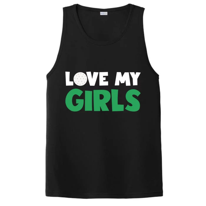 Love My Golf Gift For Mom Dad Daughters Golf Gift Performance Tank