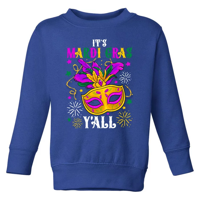 Lets Mardi Gras Yall Celebrating Party Gift Toddler Sweatshirt