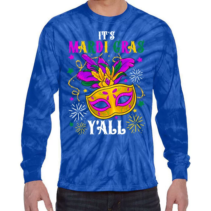 Lets Mardi Gras Yall Celebrating Party Gift Tie-Dye Long Sleeve Shirt