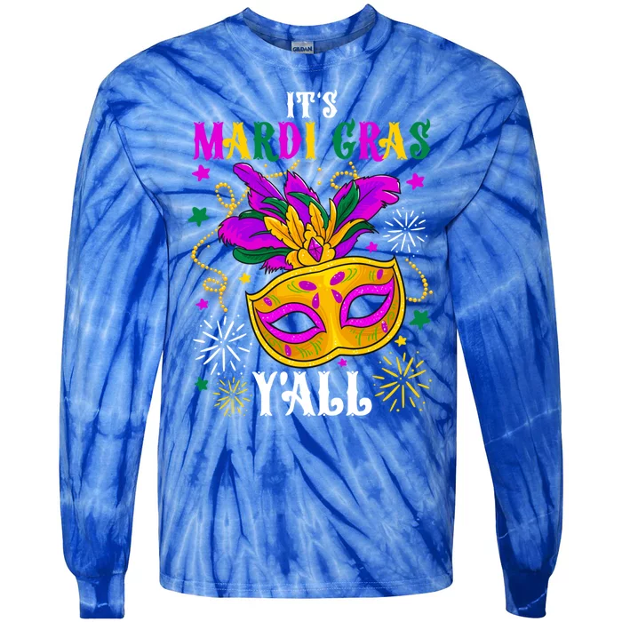 Lets Mardi Gras Yall Celebrating Party Gift Tie-Dye Long Sleeve Shirt