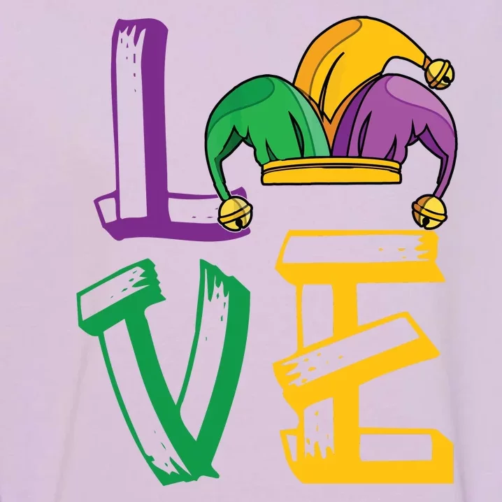 Love Mardi Gras Funny Mardi Gras Party Garment-Dyed Sweatshirt