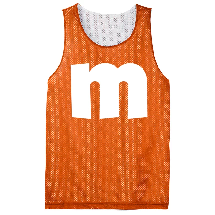 Letter M Groups Halloween Matching Team Easy Lazy Costume Mesh Reversible Basketball Jersey Tank