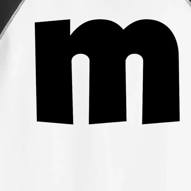 Letter M Groups Halloween Matching Team Easy Lazy Costume Toddler Fine Jersey T-Shirt