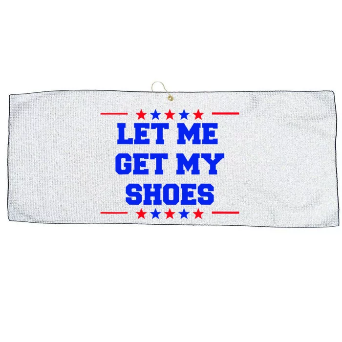 Let Me Get My Shoes Large Microfiber Waffle Golf Towel