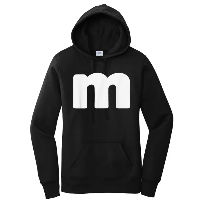 Letter M Groups Halloween Matching Team Easy Lazy Costume Women's Pullover Hoodie