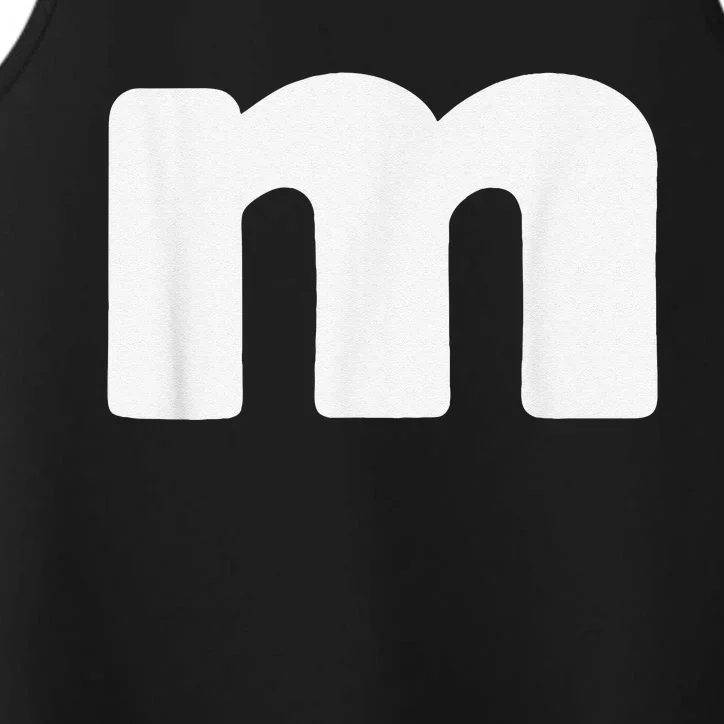 Letter M Groups Halloween Matching Team Easy Lazy Costume Performance Tank