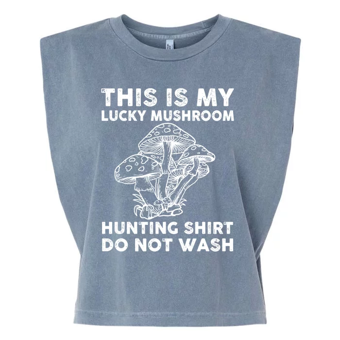 Lucky Mushroom Hunting Costume Love Picking Mushrooms Cute Gift Garment-Dyed Women's Muscle Tee