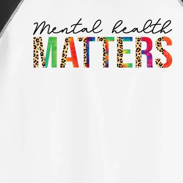 Leopard Mental Health Matters Human Brain Illness Awareness Toddler Fine Jersey T-Shirt