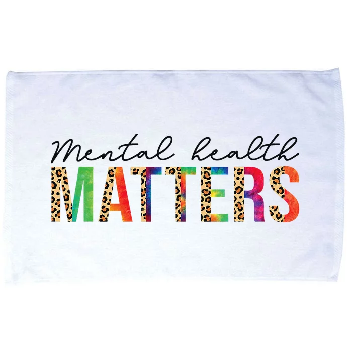 Leopard Mental Health Matters Human Brain Illness Awareness Microfiber Hand Towel