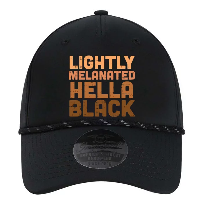 Lightly Melanated Hella Black Melanin African Pride Gift Cool Gift Performance The Dyno Cap