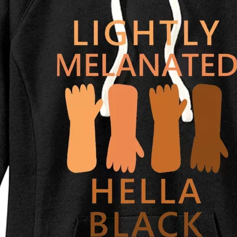 Lightly Melanated Hella Black Women's Fleece Hoodie