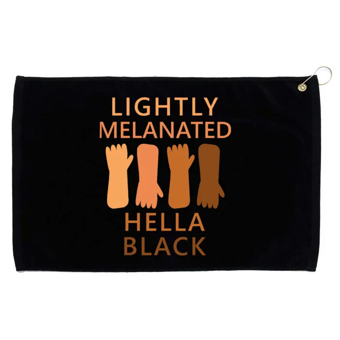 Lightly Melanated Hella Black Grommeted Golf Towel