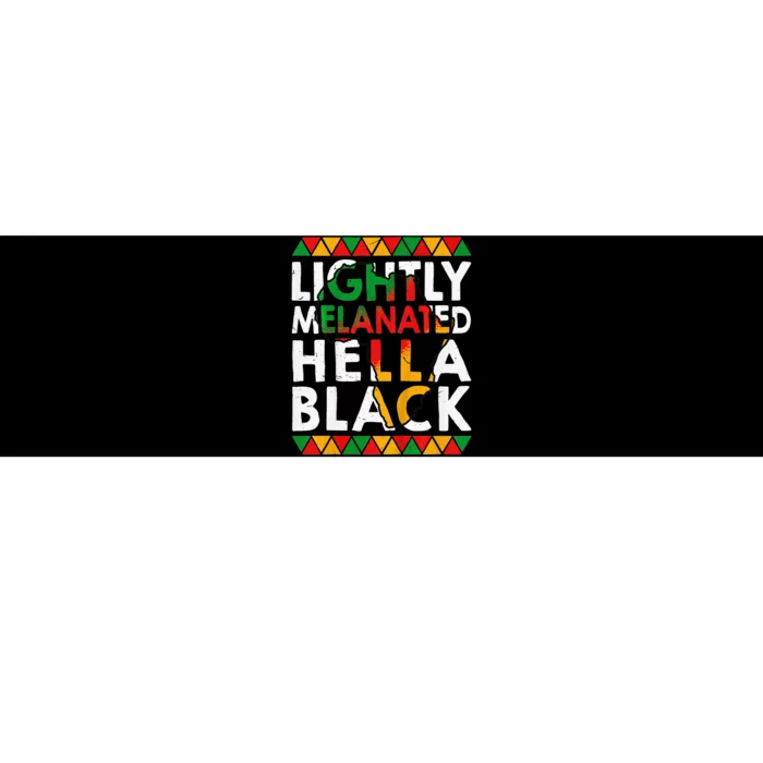 Lightly Melanated Hella Black History Bumper Sticker