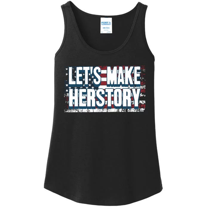 Lets Make Herstory Feminist Ladies Essential Tank