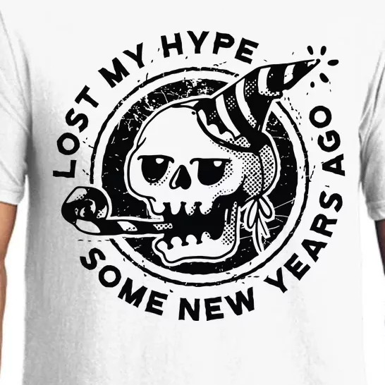 Lost My Hype Some New Years Ago Funny Skeleton NYE Pajama Set