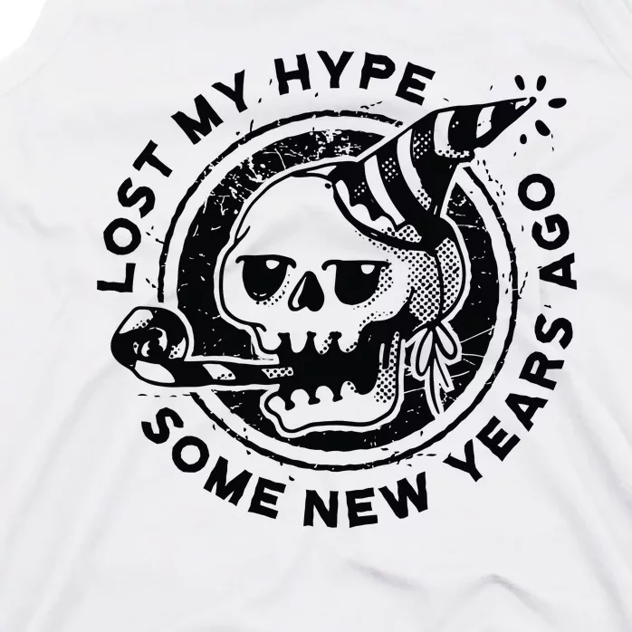 Lost My Hype Some New Years Ago Funny Skeleton NYE Tank Top