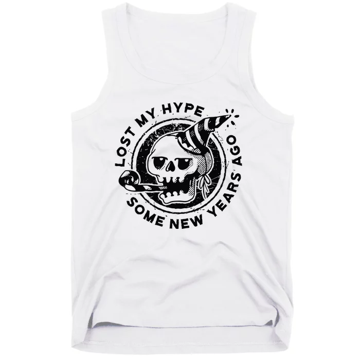 Lost My Hype Some New Years Ago Funny Skeleton NYE Tank Top