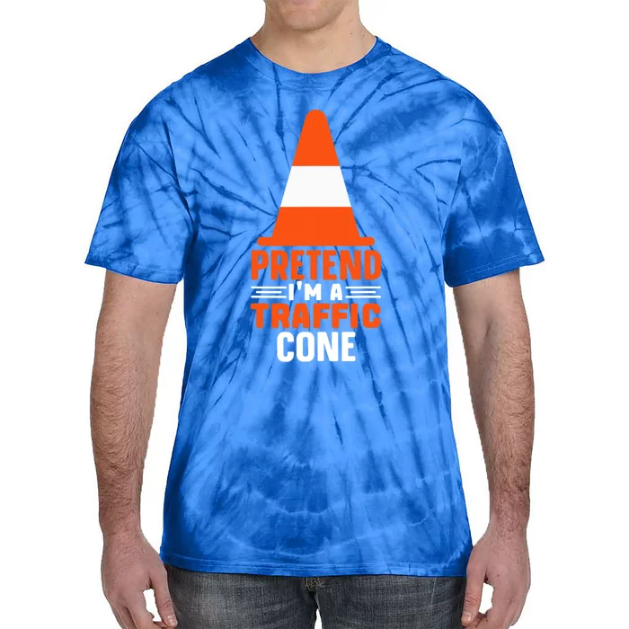 Last Minute Halloween Costume Pretend I'm A Traffic Cone Tie-Dye T-Shirt