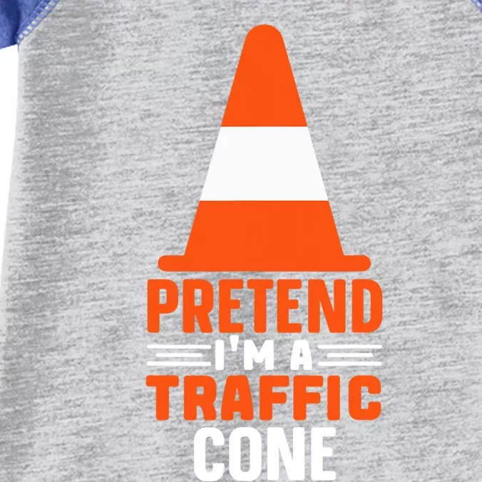 Last Minute Halloween Costume Pretend I'm A Traffic Cone Infant Baby Jersey Bodysuit