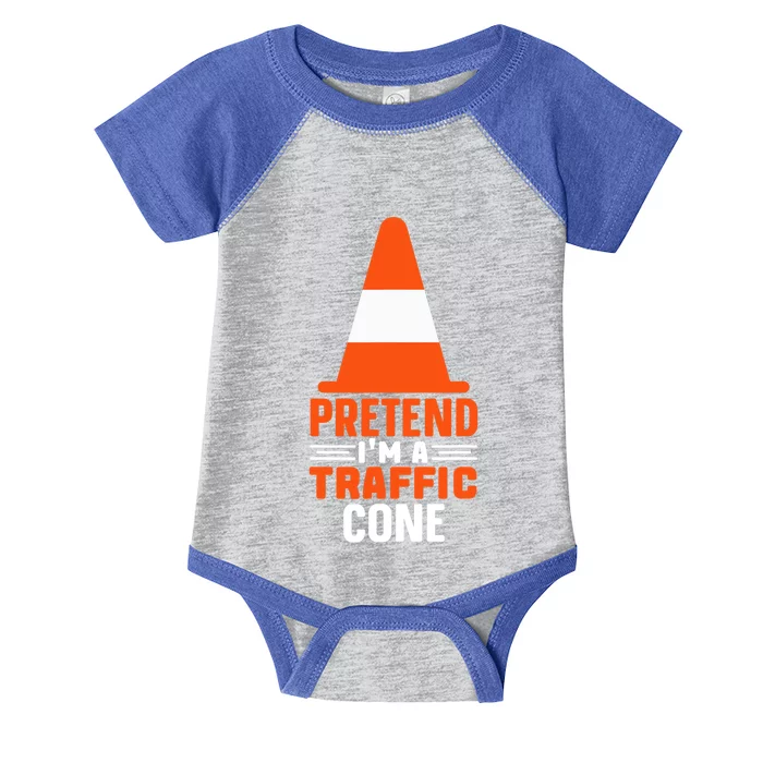 Last Minute Halloween Costume Pretend I'm A Traffic Cone Infant Baby Jersey Bodysuit