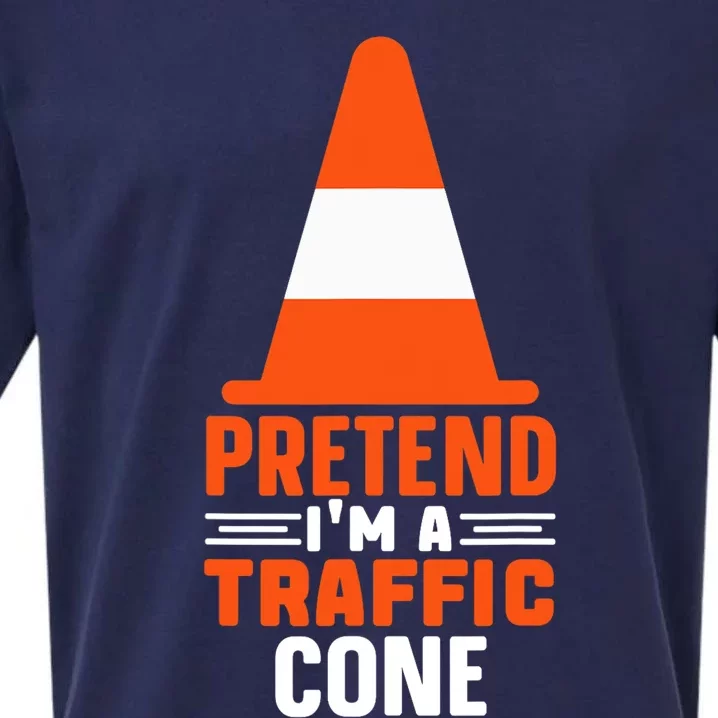 Last Minute Halloween Costume Pretend I'm A Traffic Cone Sueded Cloud Jersey T-Shirt