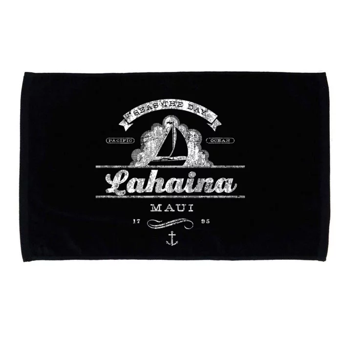 Lahaina Maui HI Sailboat Vintage Nautical Tee Microfiber Hand Towel