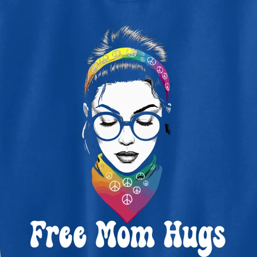 Lgbt Mom Hugs Great Gift Kids Sweatshirt