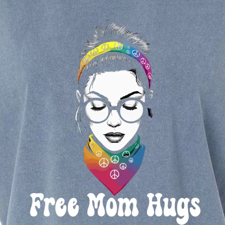 Lgbt Mom Hugs Great Gift Garment-Dyed Women's Muscle Tee