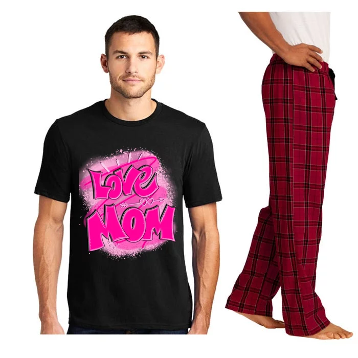 Love Mom Happy Mothers Day Gift Pajama Set