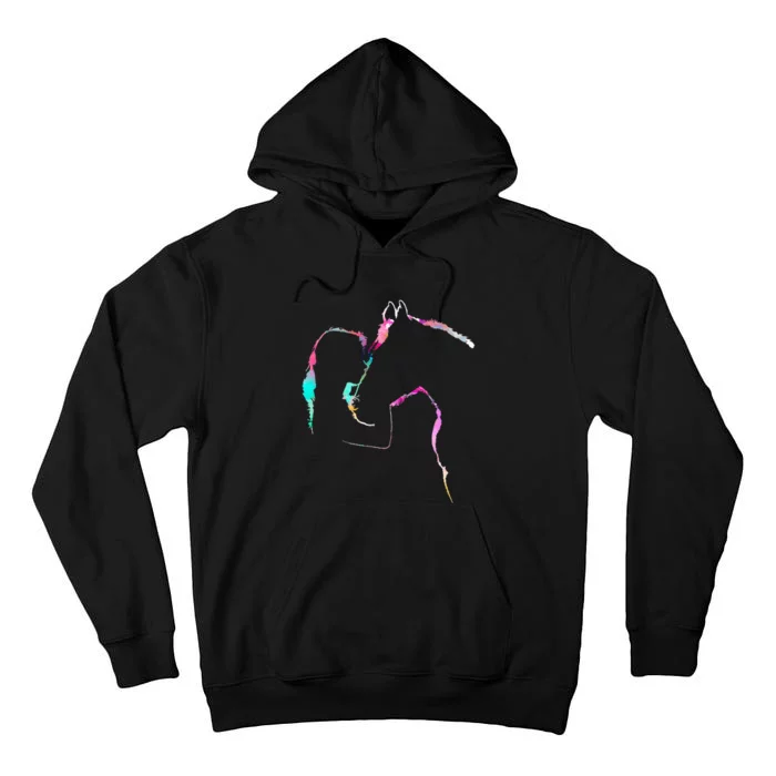 Love My Horse Happiness Racing Riding Equestrian Women Tall Hoodie