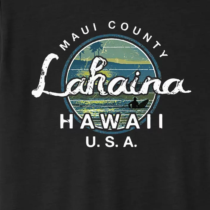 Lahaina Maui Hawaii Surfing ChromaSoft Performance T-Shirt