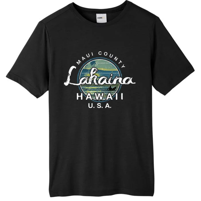 Lahaina Maui Hawaii Surfing ChromaSoft Performance T-Shirt