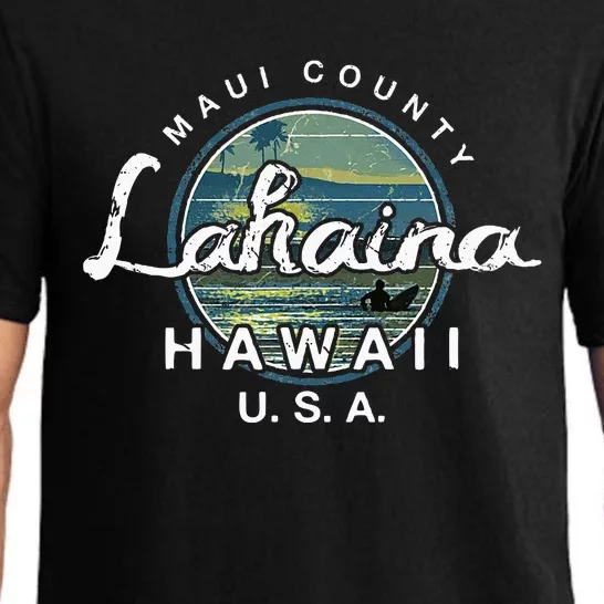 Lahaina Maui Hawaii Surfing Pajama Set