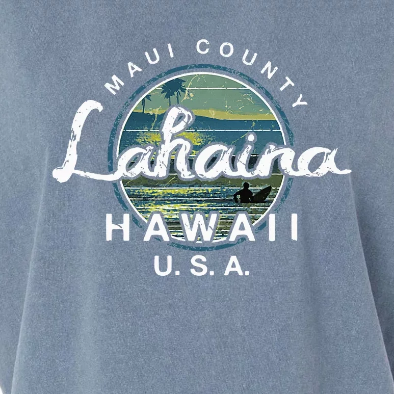 Lahaina Maui Hawaii Surfing Garment-Dyed Women's Muscle Tee