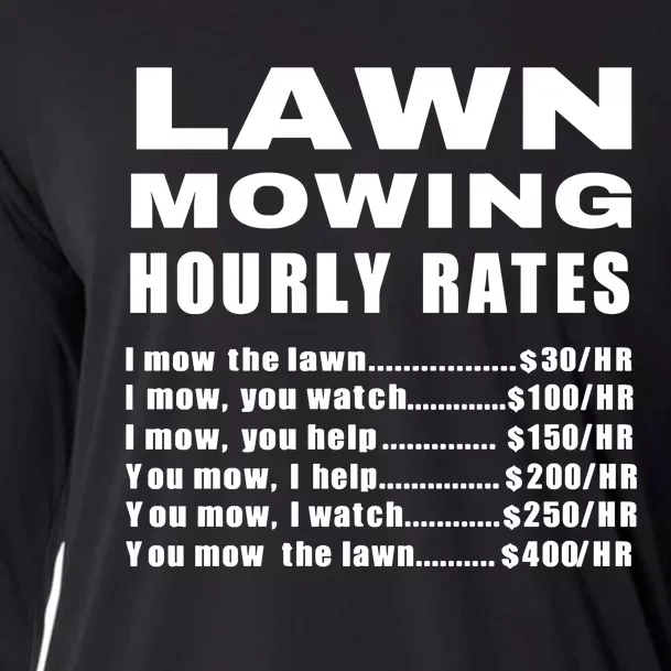 Lawn Mowing Hourly I Mow The Lawn Cooling Performance Long Sleeve Crew