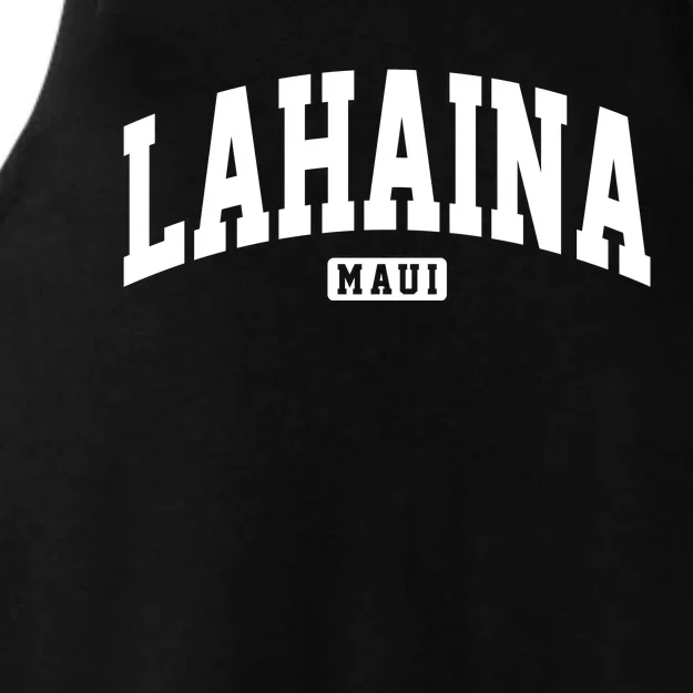 Lahaina Maui Hawaii Classic Vintage Ladies Tri-Blend Wicking Tank