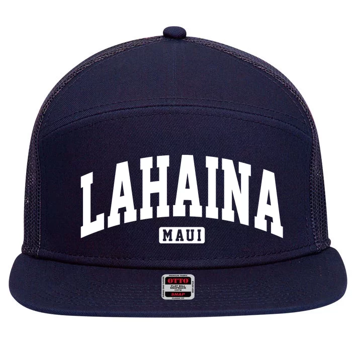 Lahaina Maui Hawaii Classic Vintage 7 Panel Mesh Trucker Snapback Hat