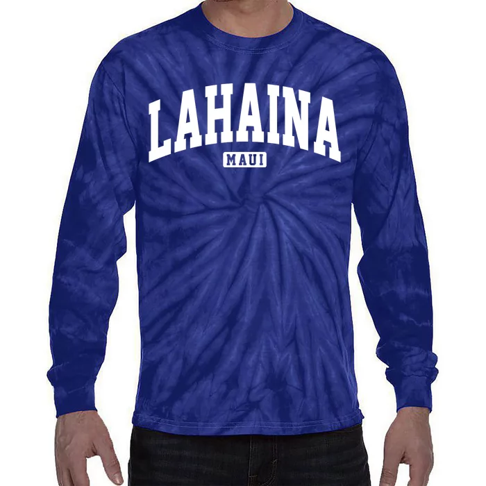 Lahaina Maui Hawaii Classic Vintage Tie-Dye Long Sleeve Shirt