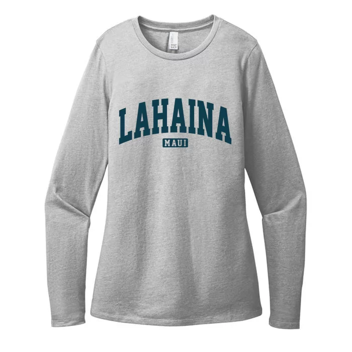 Lahaina Maui Hawaii Classic Vintage Womens CVC Long Sleeve Shirt