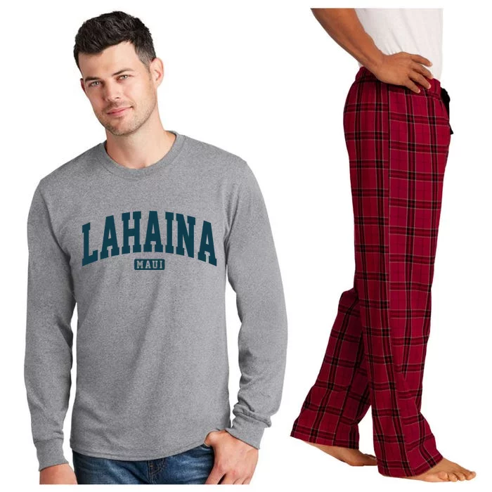 Lahaina Maui Hawaii Classic Vintage Long Sleeve Pajama Set