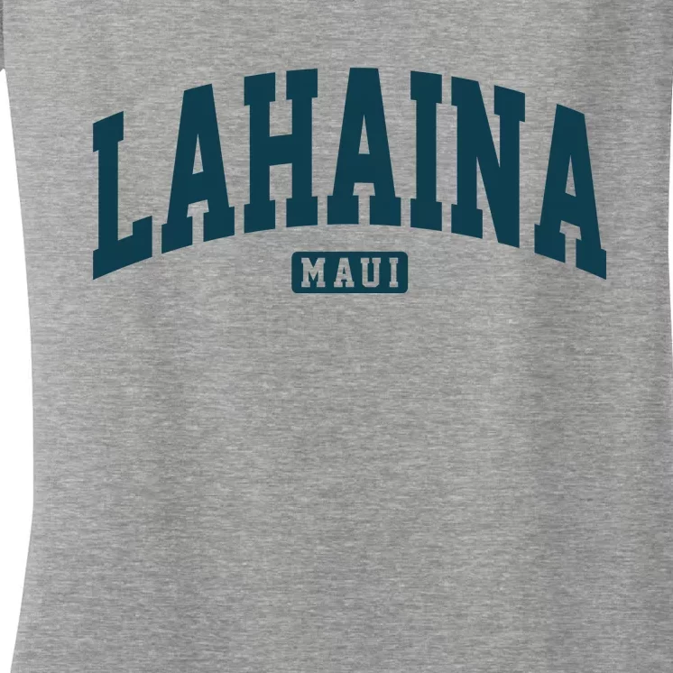 Lahaina Maui Hawaii Classic Vintage Women's V-Neck T-Shirt