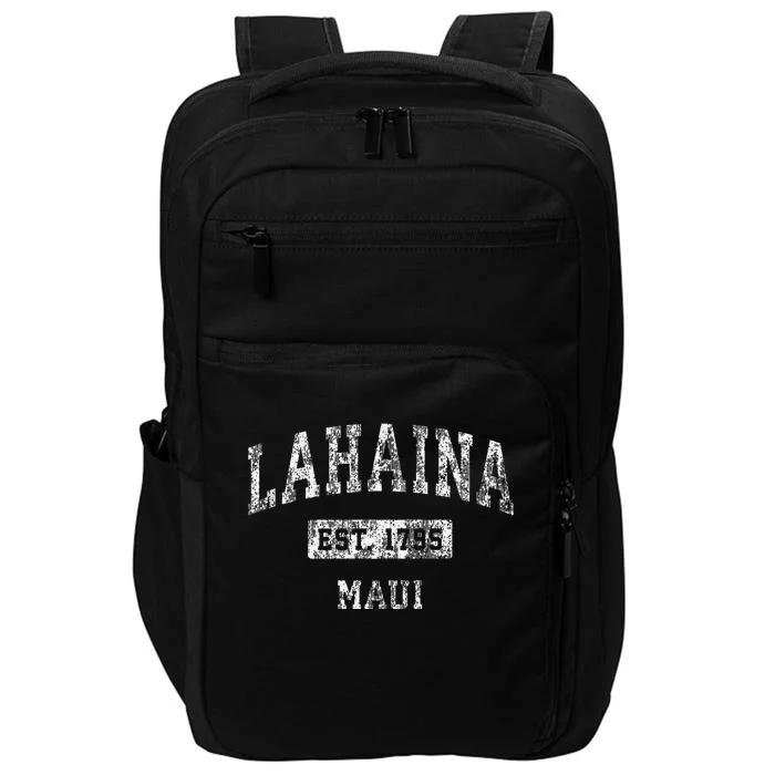 Lahaina Maui Hawaii HI Vintage Established Sports Design Impact Tech Backpack