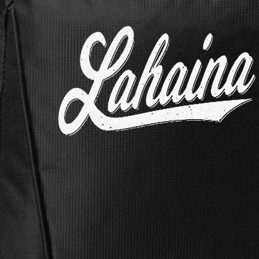 LAHAINA MAUI HAWAII VARSITY SCRIPT SPORTS JERSEY STYLE TEE City Backpack