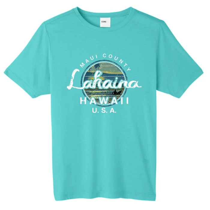 Lahaina Maui Hawaii Surfing ChromaSoft Performance T-Shirt