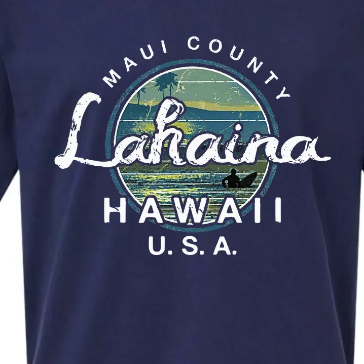 Lahaina Maui Hawaii Surfing Sueded Cloud Jersey T-Shirt