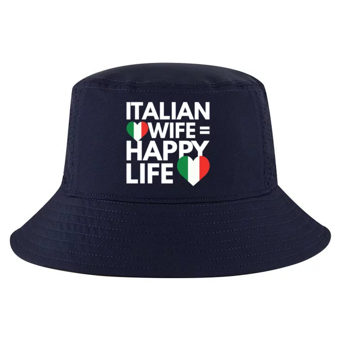 Love My Italian Wife Happy Italian Life Great Gift Cool Comfort Performance Bucket Hat