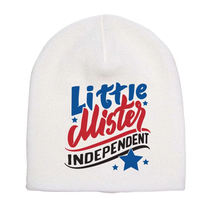 Little Mister Independent 4th Of July Short Acrylic Beanie