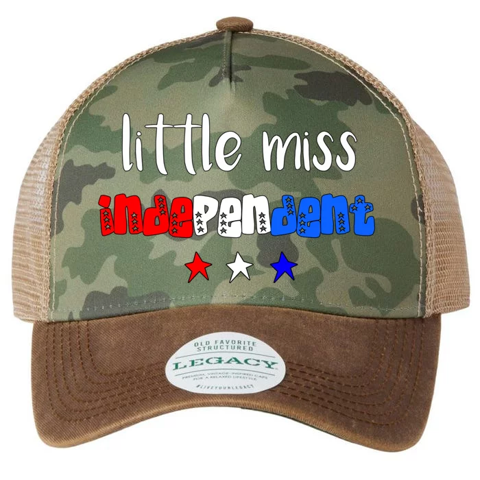 Little Miss Independent Cool Gift America Patriotic Gift Legacy Tie Dye Trucker Hat