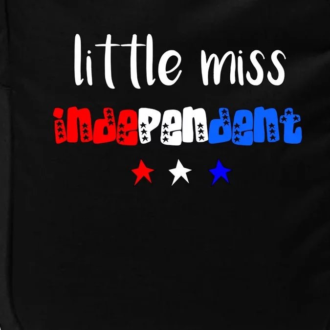 Little Miss Independent Cool Gift America Patriotic Gift Impact Tech Backpack