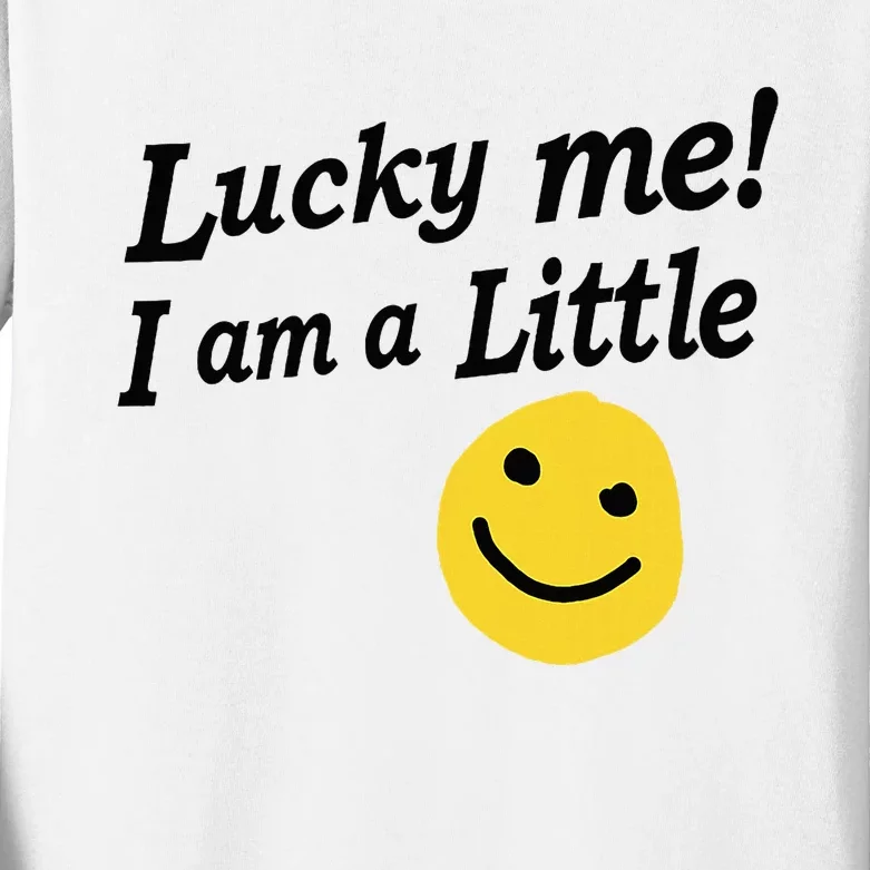 Lucky Me IM A Little Pledge Rush Alumnae Sorority Kids Long Sleeve Shirt